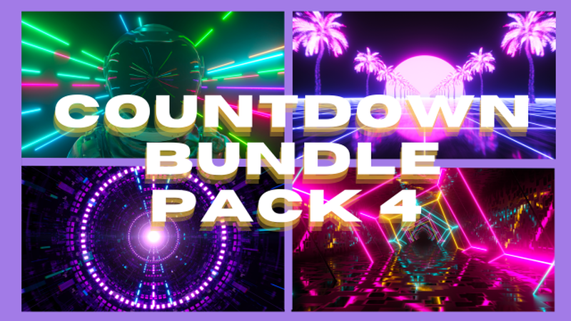 Countdown Bundle Pack 4 - Neon